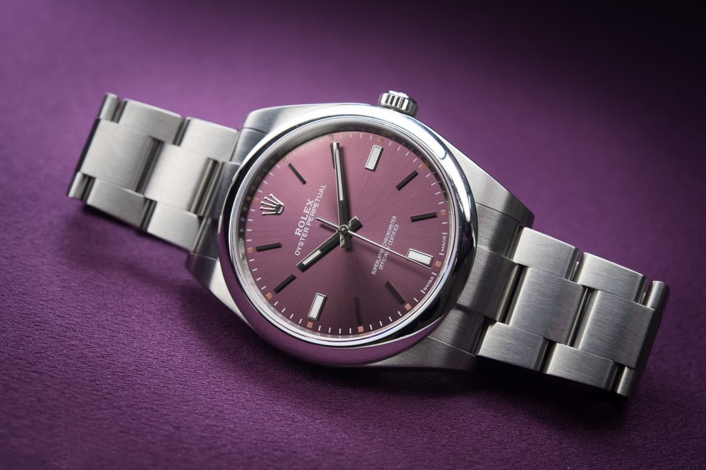 Red Grape Dials Rolex Oyster Perpetual Fake Watches