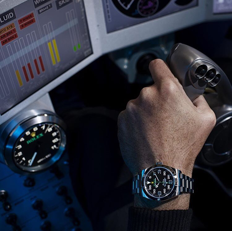 The sturdy replica Rolex Air-King 116900 watches are made from Oystersteel.